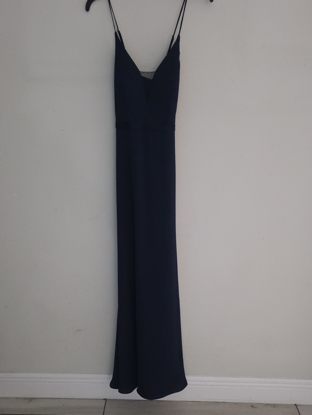 Camille La Vie Navy Spaghetti-Strap Maxi Dress